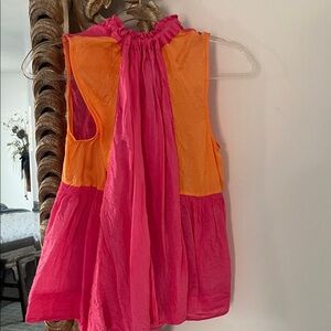 Stylish Pink and Orange Women's Blouse